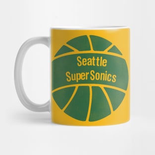 SEATTLE SUPERSONICS 70s Style Basketball Team Mug